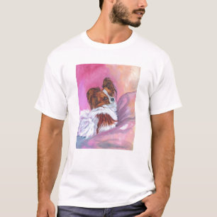 T-shirt Tee - shirt de chien de Papillon
