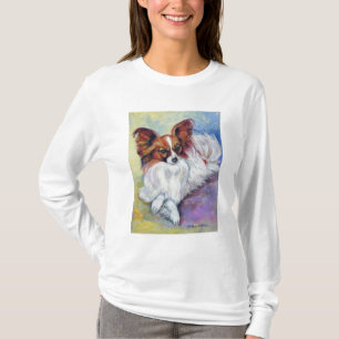 T-shirt Tee - shirt de chien de Papillon