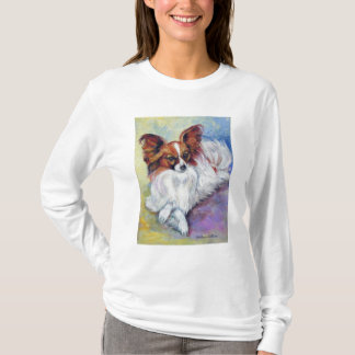 T-shirt Tee - shirt de chien de Papillon