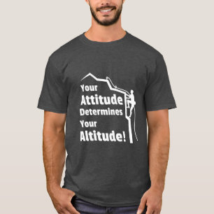 T-shirt Tee-shirt de citation d'attitude d'escalade déterm