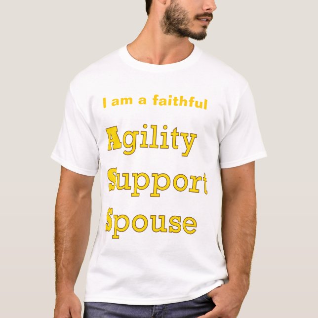 T-shirt Tee - shirt de conjoint de soutien d'agilité (Devant)