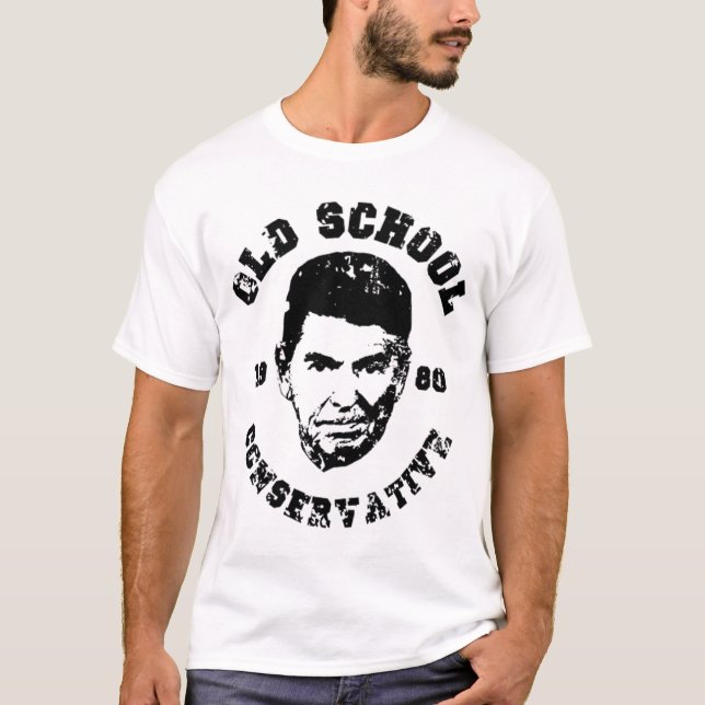 T-shirt Tee - shirt de conservateur de vieille école (Devant)