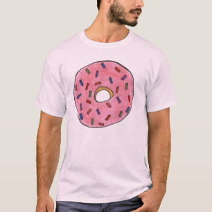 T-shirt Tee - shirt de doughnut beurrée rose