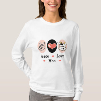 T-shirt Tee - shirt de douille de vache à MOO d'amour de