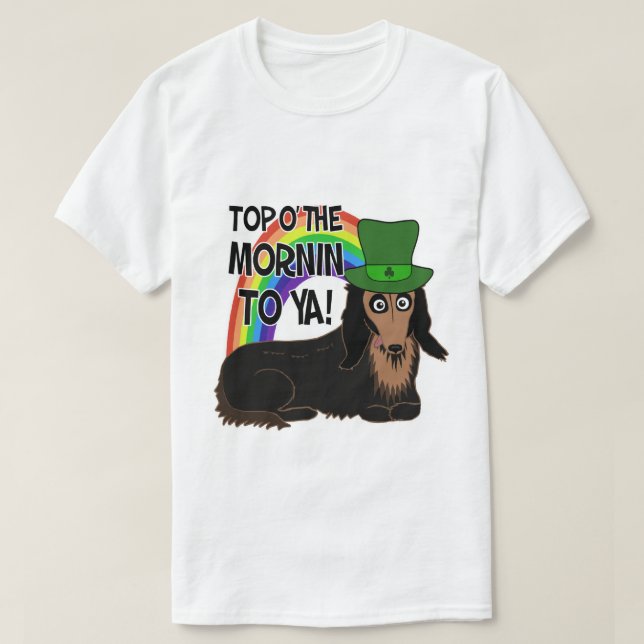 T-shirt Tee - shirt de Doxie du jour de St Patrick (Design devant)