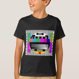 T-shirt Tee - shirt de geek, CARTE-TEST de VERSION BÊTA
