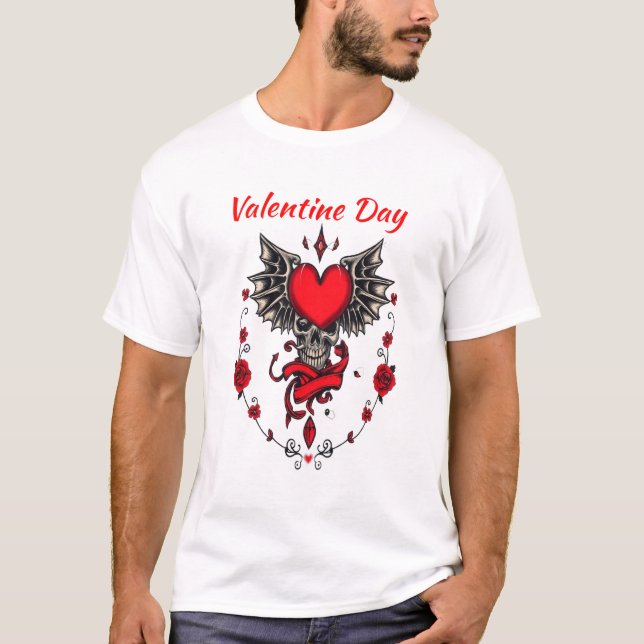 T-shirt Tee - shirt de la Saint Valentin (Devant)