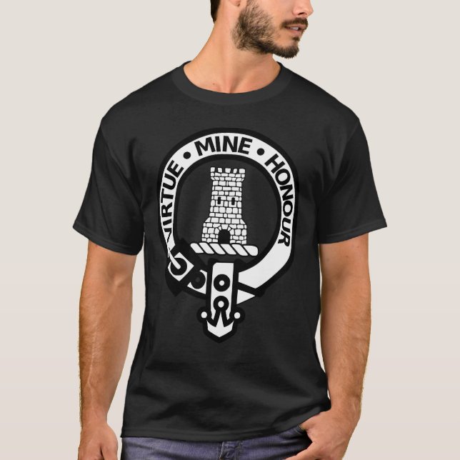 T-shirt Tee - shirt de MacLean de clan (Devant)