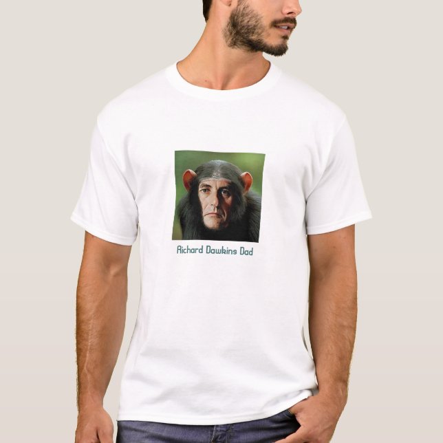 T-shirt Tee - shirt de papa de Richard Dawkins (Devant)