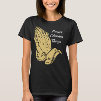 T-shirt Tee - shirt de prière de mains
