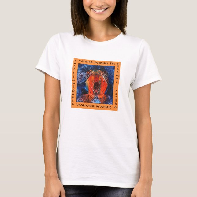 T-shirt Tee - shirt de recommandation de sage-femme (Devant)