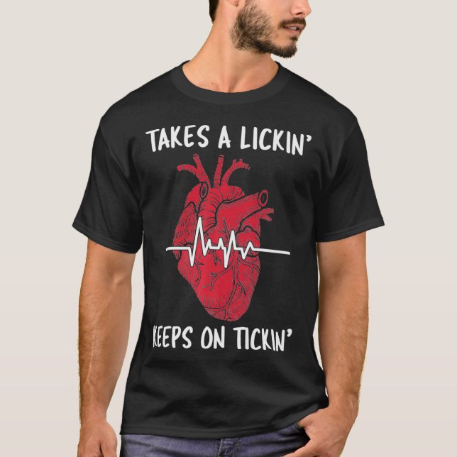 T-shirt Tee - shirt de récupération post-chirurgie cardiaq (Devant)