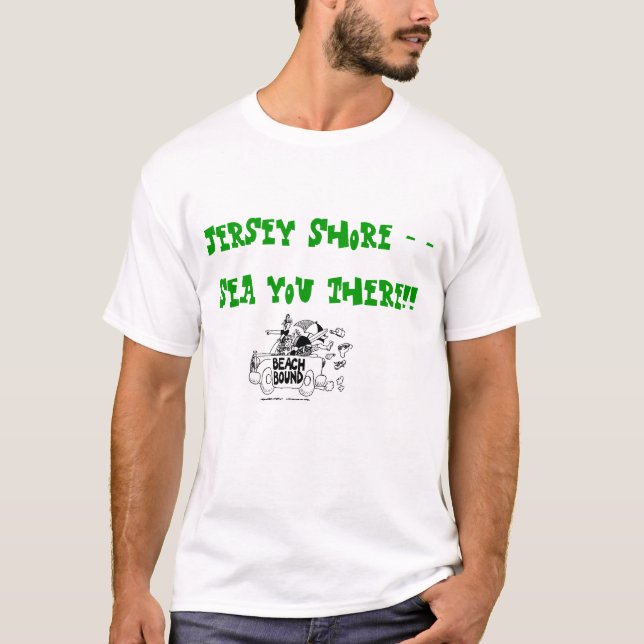 T-shirt Tee - shirt de rivage du Jersey (Devant)