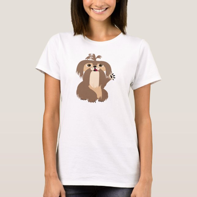 T-shirt Tee - shirt de Shih Tzu (Devant)