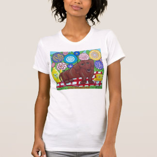 T-shirt Tee - shirt de teckel