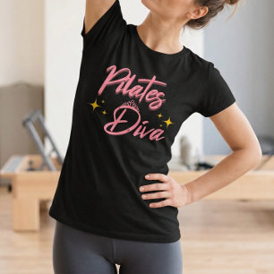 T-shirt Tee-shirt de travail Pilates Diva Citation - Décla