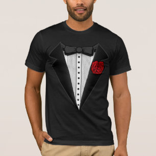 T-shirt tee - shirt de tux de smoking. chic