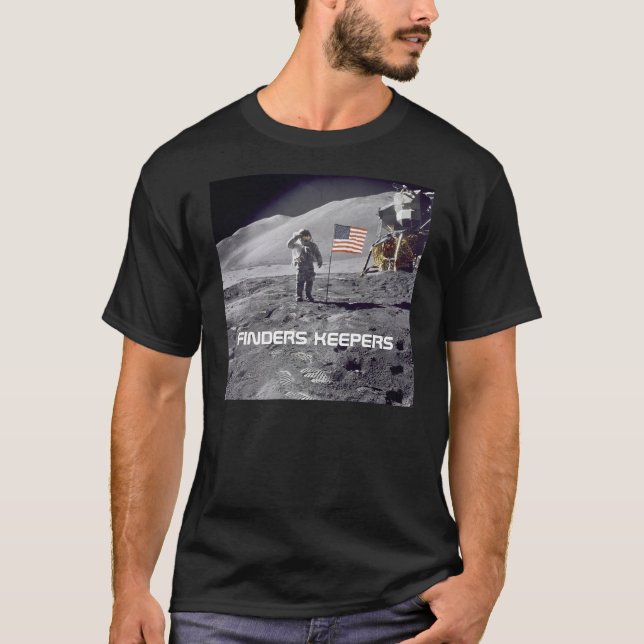 T-shirt Tee - shirt de walksalute de lune d'Apollo "de (Devant)