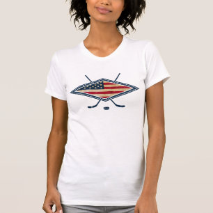 T-shirt Tee - shirt d'hockey des Etats-Unis avec la copie