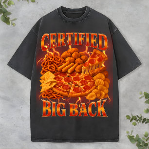T-shirt Tee-shirt drôle de fête de pizza Bootleg Style Rap