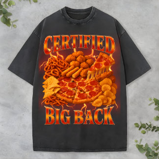 T-shirt Tee-shirt drôle de fête de pizza Bootleg Style Rap