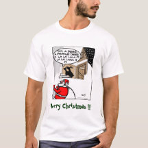 Tee - shirt drôle de Noël - faites un cerf commun