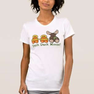 T-shirt Tee - shirt drôle d'orignaux de canard de canard