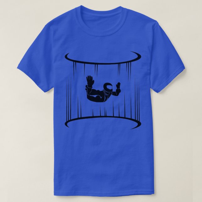 T-shirt Tee - shirt du tunnel éolien Skydiving intérieur (Design devant)