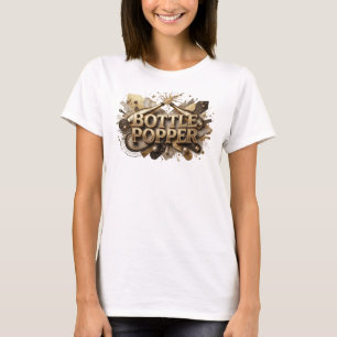 T-shirt Tee-shirt dynamique orange BOTTLE POPPER