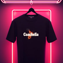 Tee-shirt enflammé de Coachella – Un design plein