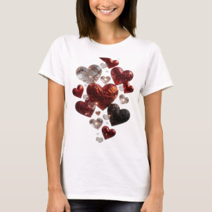 T-shirt Tee-shirt Fresh Silver HEARTS IN SPACE