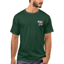 Tee-shirt géométrique à blocs de couleurs pour hom