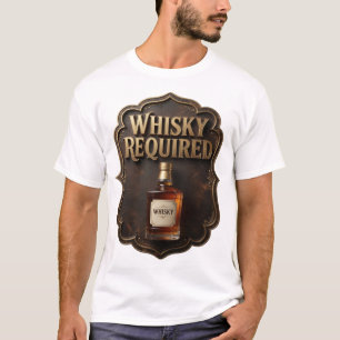 T-shirt Tee-shirt graphique Iconique Or WHISKY OBLIGATOIRE