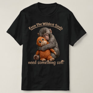 T-shirt Tee-shirt graphique Punch-kun Monkey Hug.