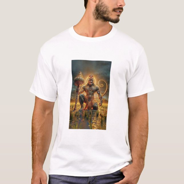 T-shirt tee - shirt hanumanji (Devant)