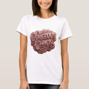 T-shirt Tee-shirt Iconique Or CHAOS MAGNIFIQUE Déclaration