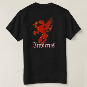 T-shirt Tee - shirt Invictus, Dragon Rouge
