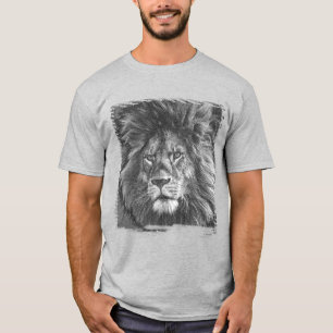 T-shirt Tee - shirt moderne Lion Face Pop Art Modèle