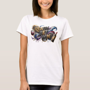 T-shirt Tee-shirt moderne rose avec la phrase READY SET WI