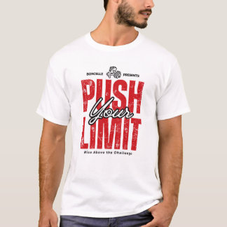 T-shirt Tee-shirt Motivational Red and Black Gym Design