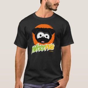 T-shirt Tee - shirt noir d'obscurité de WerePug