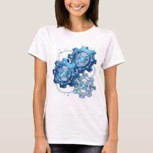 T-shirt Tee-shirt personnalisé bleu ludique BLUE GEAR
