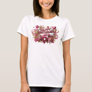 T-shirt Tee-shirt personnalisé Chic Rouge JOYEUX ANNIVERSA
