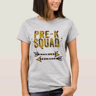 T-shirt Tee-shirt personnalisé de l'équipe pré-K des flèch
