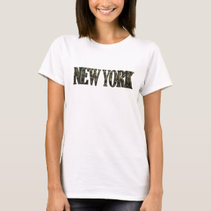 T-shirt Tee-shirt personnalisé NEW YORK Jaune Vibrant