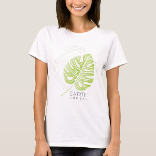 T-shirt Tee-shirt Philodendron Illustration à feuilles é