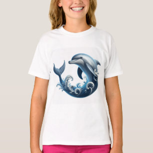 T-shirt "Tee-shirt pour Dolphin Symphony Ocean"