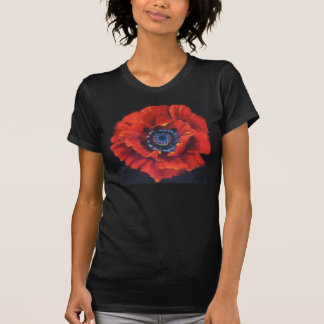 T-shirt Tee - shirt rouge de pavot