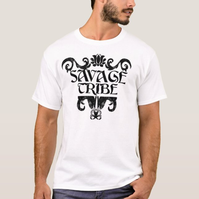T-shirt Tee - shirt sauvage de tribu (LOGO) (Devant)