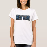 Tee-shirt Sharp Navy avec le slogan NEW YORK